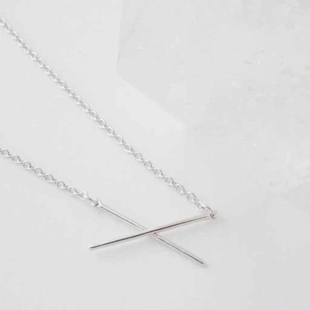 Honeycat Jewelry - Wholesale Pendant/Charm Necklace - X Bar Necklace9