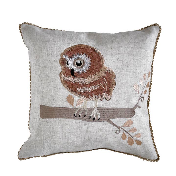 Juego de fundas de cojín con forma de búho, 16 pulgadas cuadradas, 2 para venta al por mayor de Mera Linens