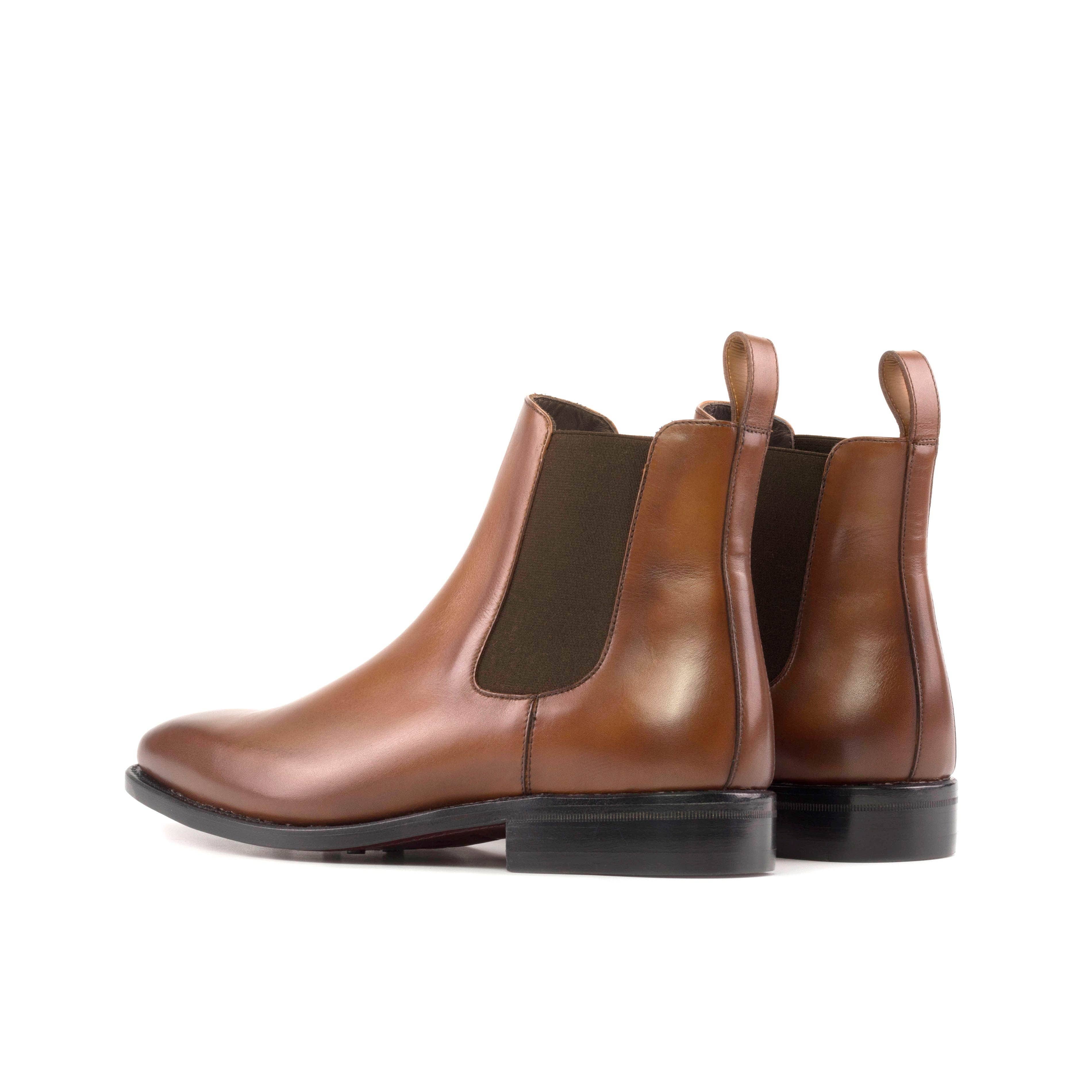 Monza Men's Italian Leather Chelsea Boot in Brown for wholesale on Faire5