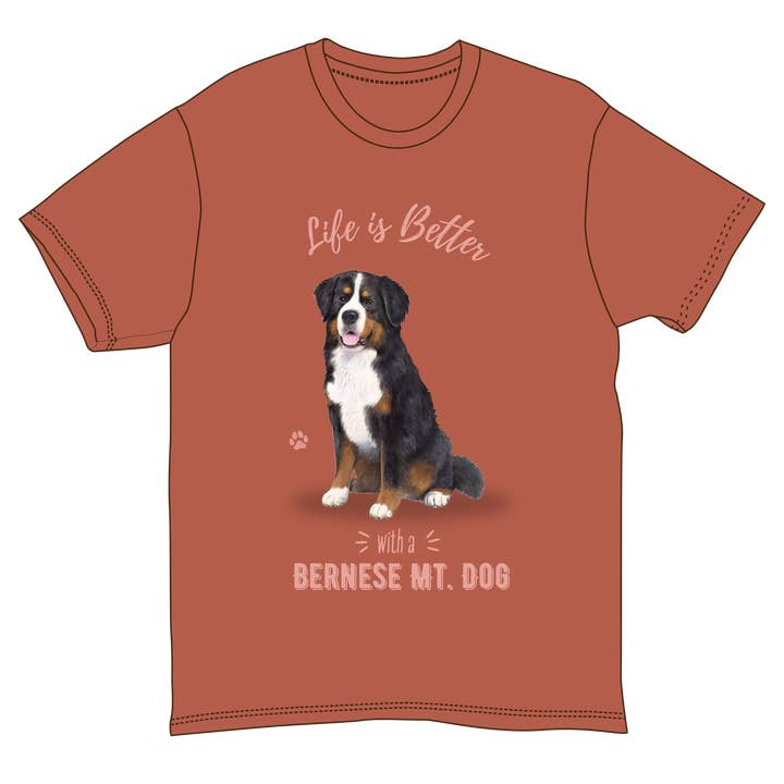 Monte bernés Camiseta Dog Pet Lover, 100% algodón, unisex para venta al por mayor de E&S Pets
