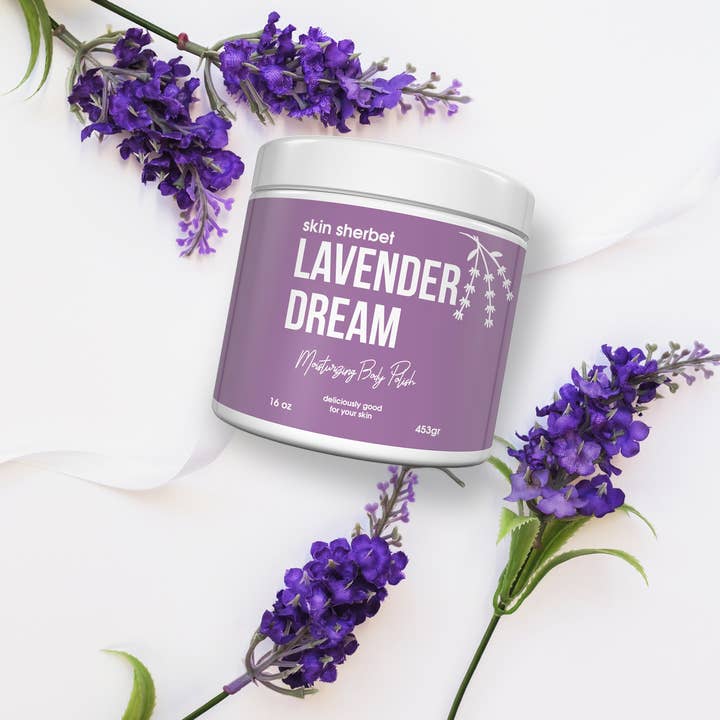 The Midwest Sea Salt Company - Wholesale Body Scrub/Exfoliant - Skin Sherbet Lavender Dreams Body Polish Salt Scrub - 23oz4