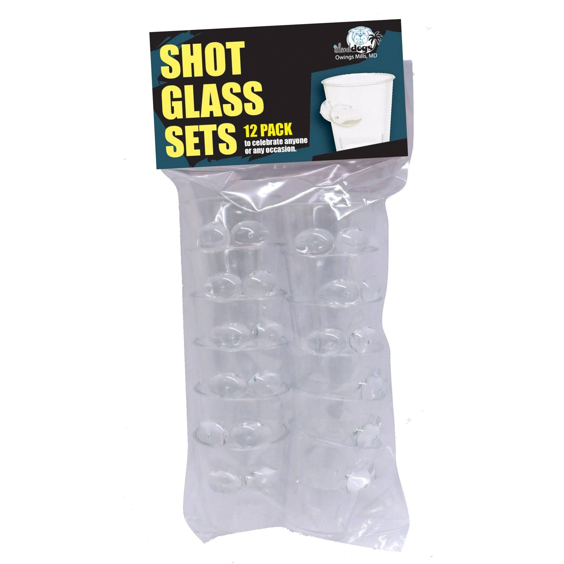 Island Dogs - Venta al por mayor Vaso de chupito - Chupitos de Plástico 12 uds1