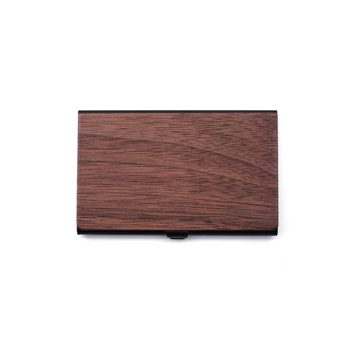 TidaArts – Großhandel Visitenkartenetui – Visitenkartenetui aus Holz | Edelstahltasche | Kredit