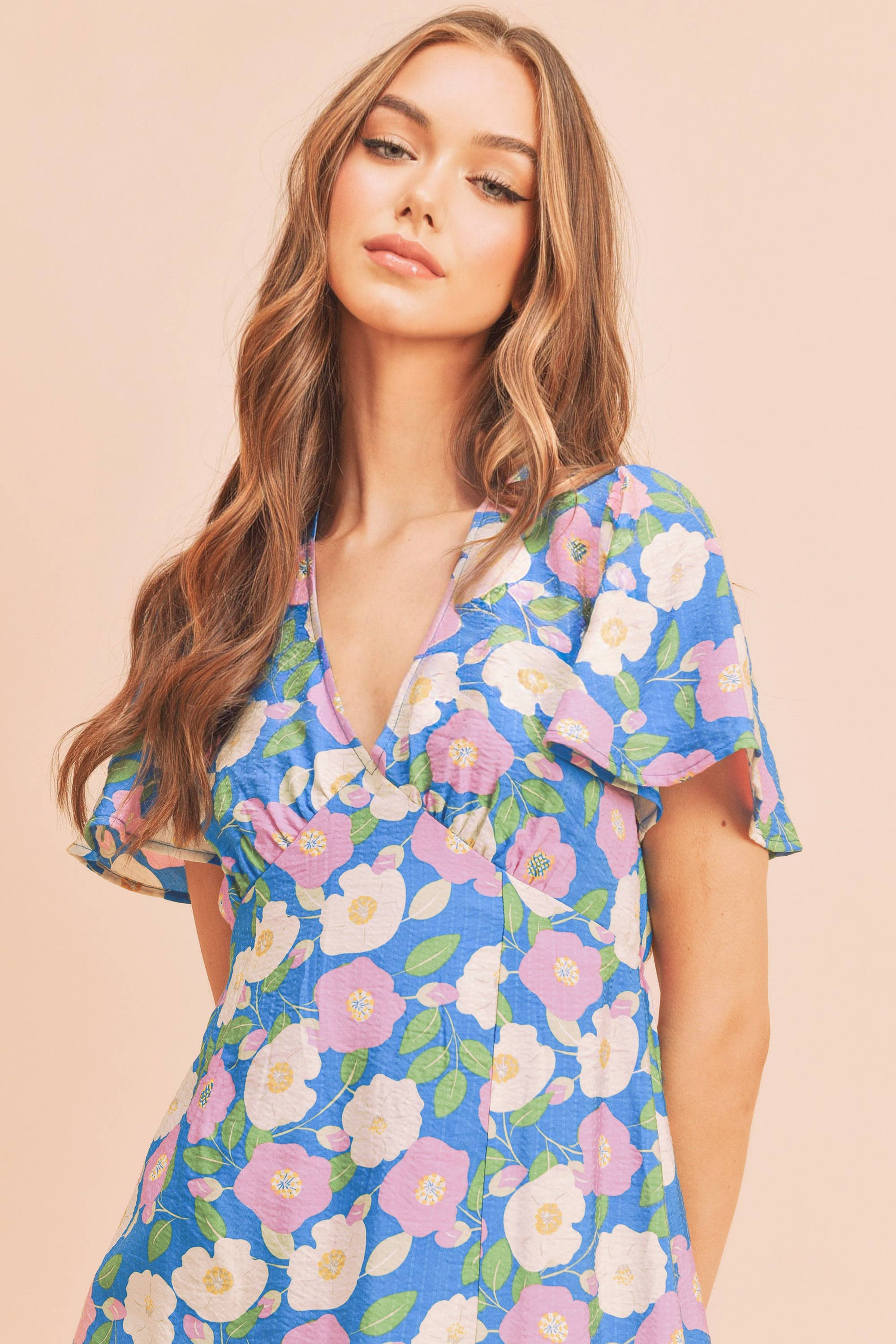 4109BK Inessa Floral Dress 3 for wholesale on Faire5