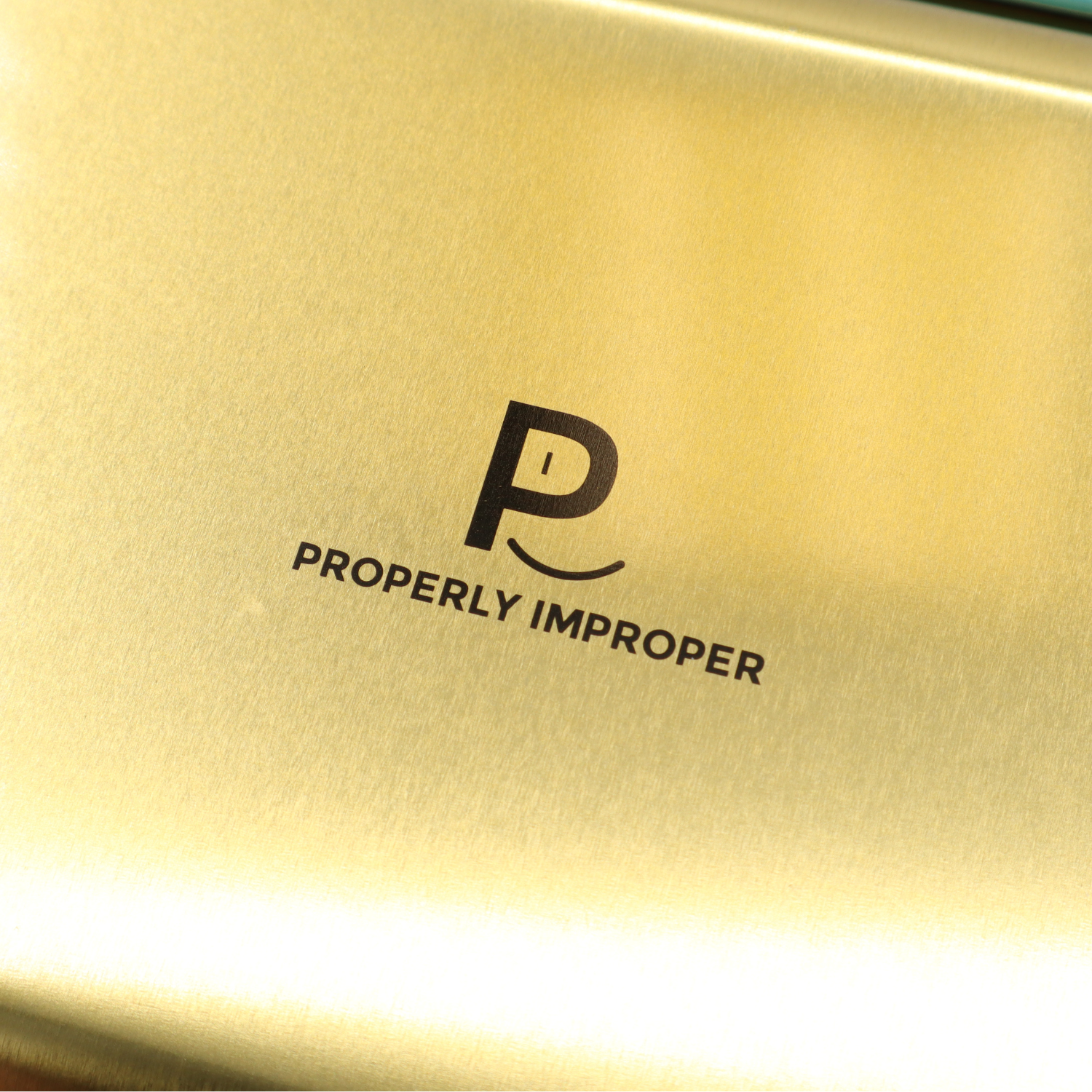 Properly Improper - Wholesale Decorative Tray - Metal Rolling Tray I Will Not Tolerate Your Bullshit2