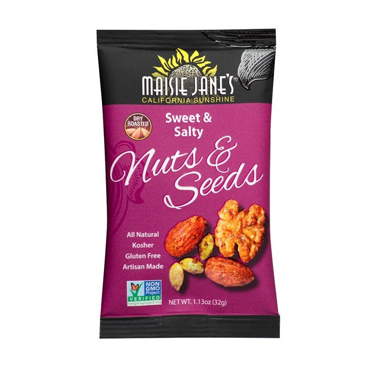 Maisie Jane’s - Wholesale Nuts - Sweet & Salty Nuts & Seeds, Snack Pack (500) 1.13 oz.- BULK