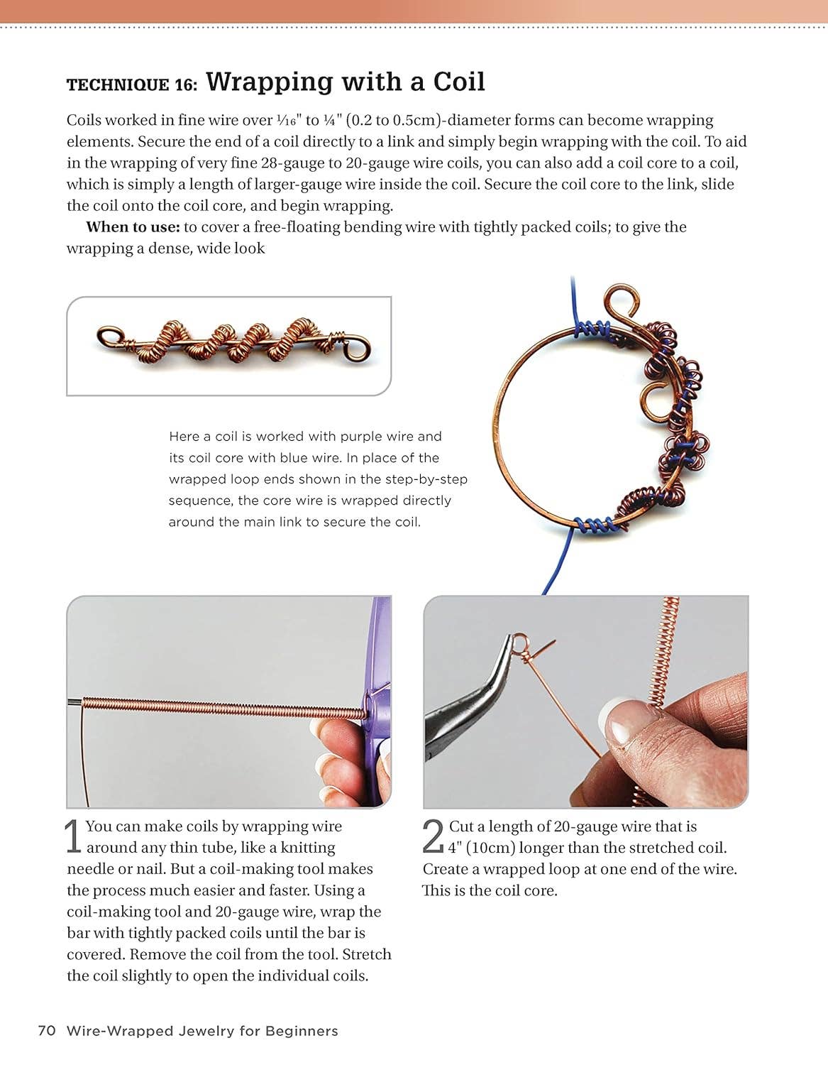 Fox Chapel Publishing - Wholesale Crafts, Hobbies & DIY Book - Wire-Wrapped Jewelry for Beginner's-Step-by-Step Techniques3
