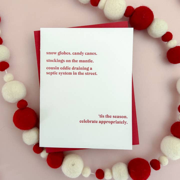 Ensemble de cartes de vœux en letterpress pour les vacances de Noël pour la vente par Blue Leaf Design Co.