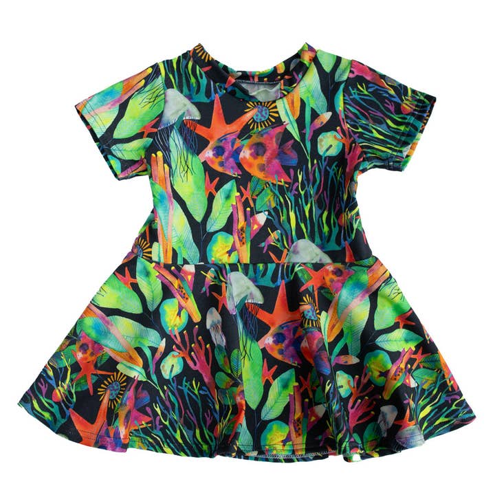 Vestido Orgânico Seascape por atacado de My Mini Munch