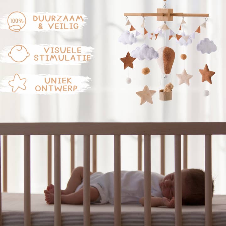 Joymaxx - Wholesale Baby Mobile - Baby Mobiel Neutrale Kleur Luchtballon