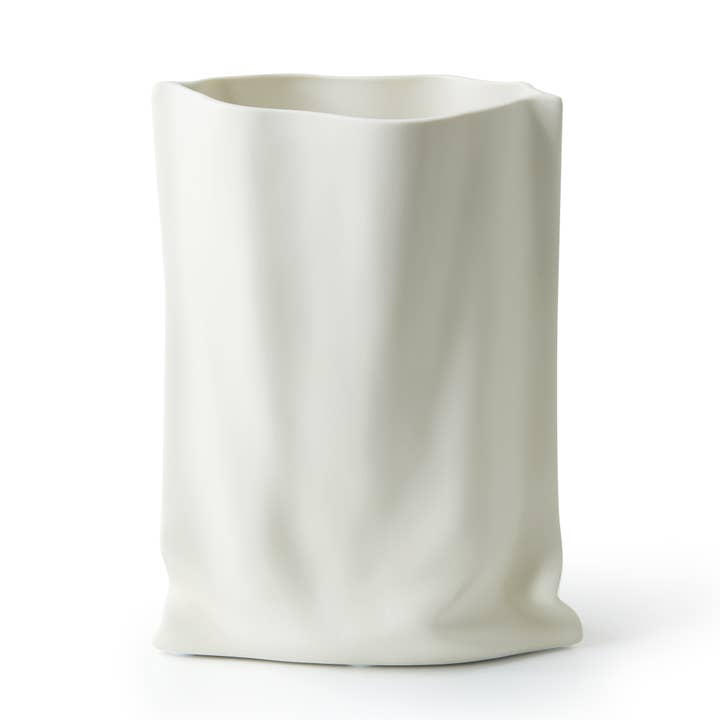 Alijie Design - Wholesale Vase - Modern Ceramic Vase, Minimalist Paper Bag Look, Home decor1