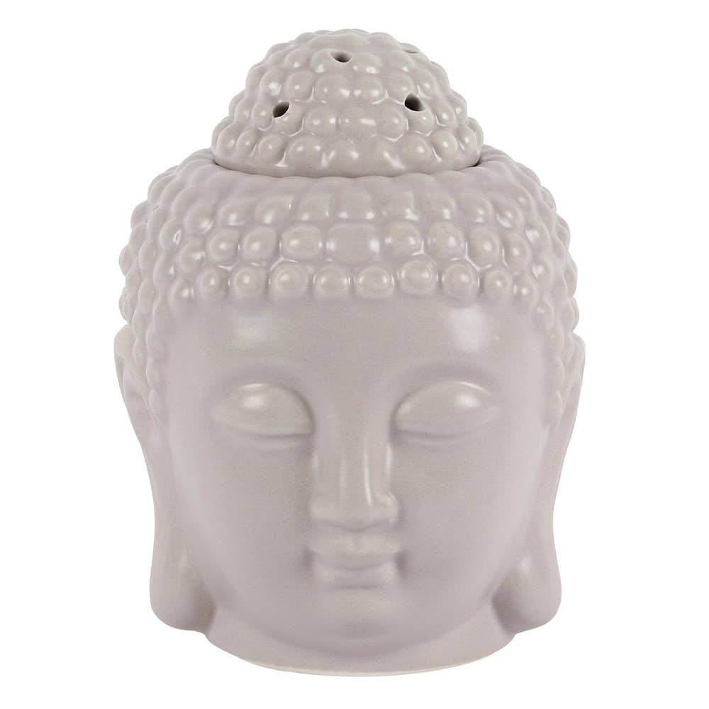 Something Different Wholesale - Wholesale Wax Warmer - Small Grey Buddha Head Oil Burner and Wax Warmer1