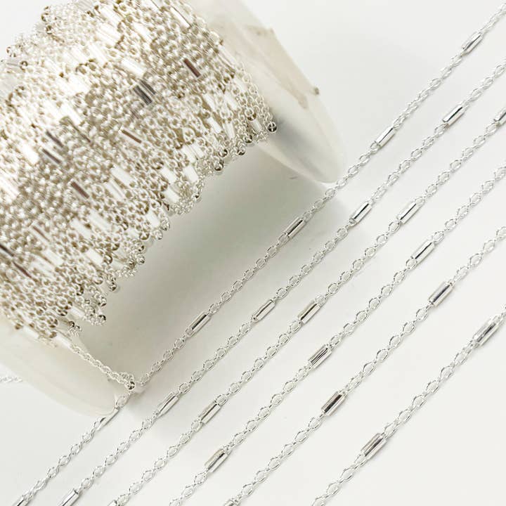 Tresor Jewelry Inc. - Vente Collier maille et chaîne - Y133SS. Chaîne Tube Satellite en Argent Sterling3