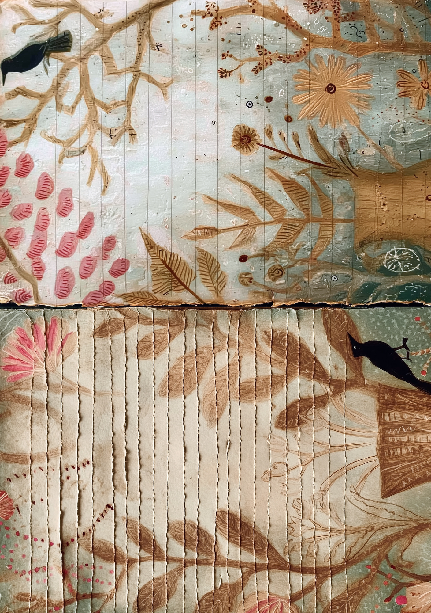 Fripperies - Wholesale Stationery/Notecard Set - Folk Art Animals | Journal Paperpack Fripperies7