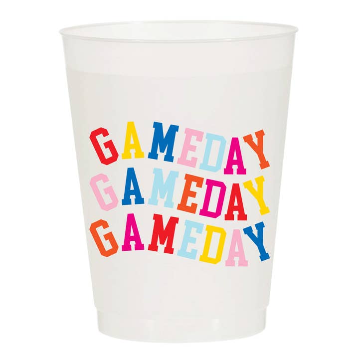 Copa glaseada multicolor Gameday para deportes para venta al por mayor de Sip Hip Hooray
