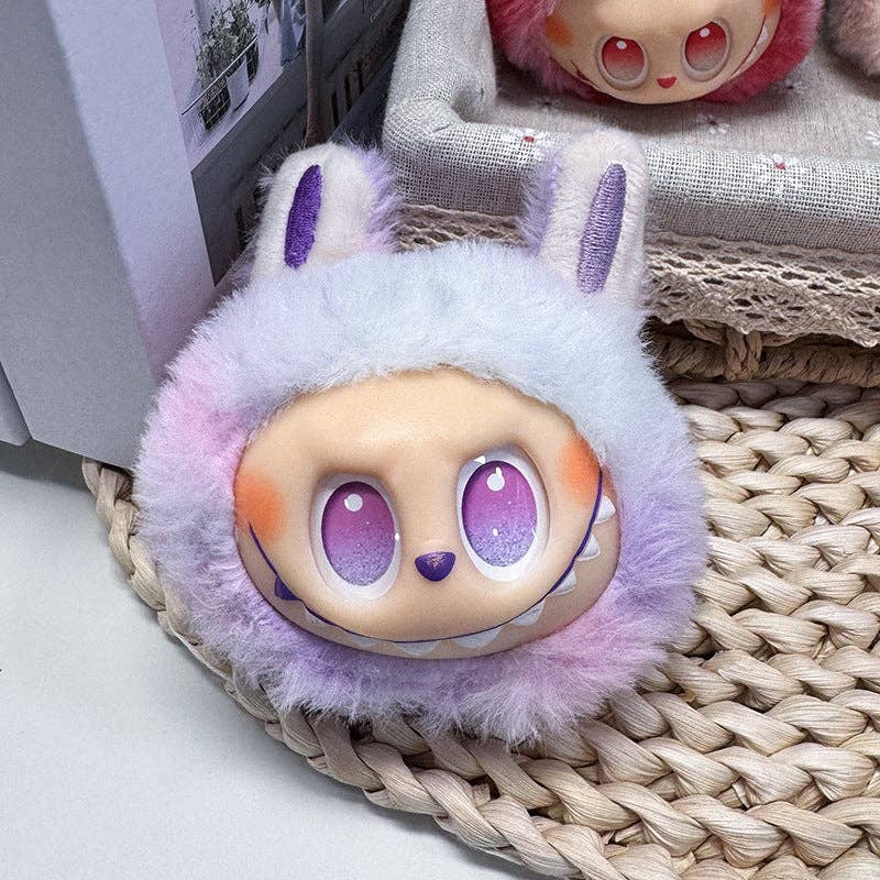 Auraquise - Vente Porte-clés – femme - Porte-clés en peluche tie-dye Lalububu Accessoire mignon pour sac et clés de voiture6