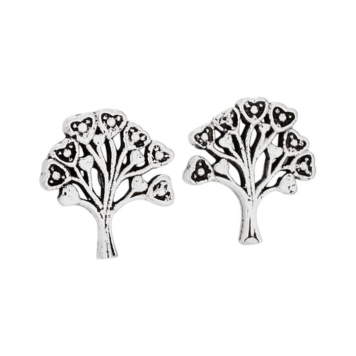 Tiny Deciduous Sterling Silver Studs Tiny Deciduous Sterling Silver Studs