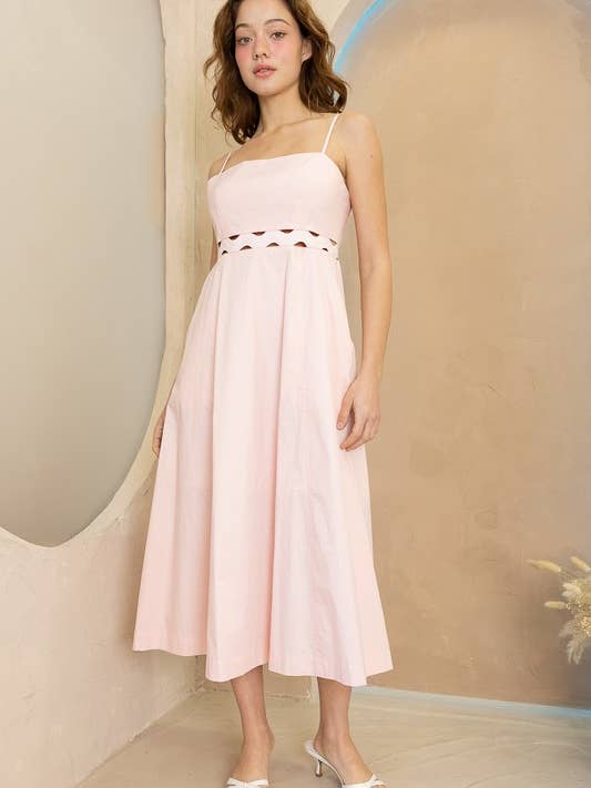 OD1109 Elegant Cut-Out Midi Dress for wholesale by Heyson