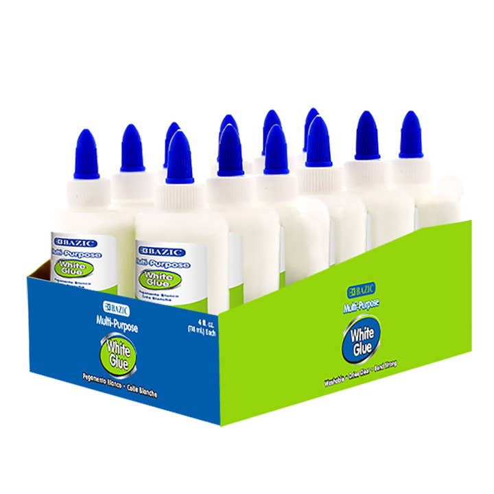 4 FL OZ (118 mL) Washable White Glue for wholesale by Luna Office Supply - Everyday Essential