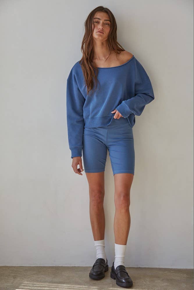 By Together - Wholesale Sweatshirt - Women's - L8591 | Knit Cotton Polyester Garment Washed Pullover 3