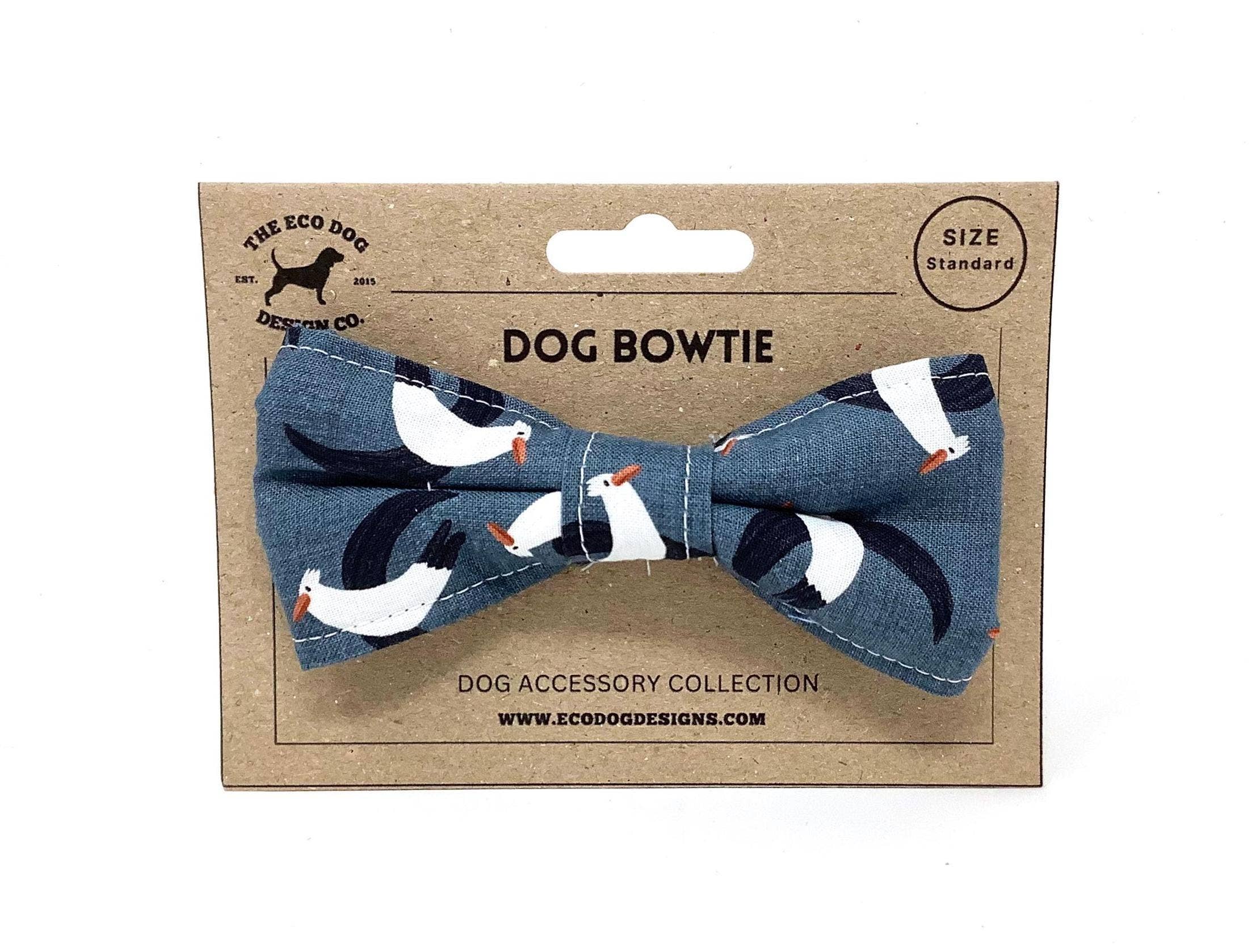 EcoDogDesigns – wholesale Pet bow tie – Dog – Seagull Beach Themed Grey Dog Bow Tie Accessory