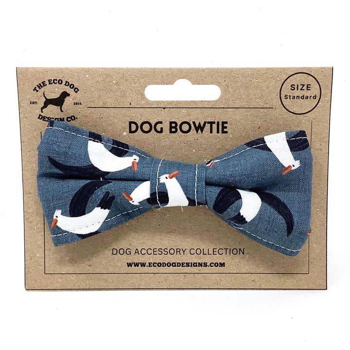 EcoDogDesigns – wholesale Pet bow tie – Dog – Seagull Beach Themed Grey Dog Bow Tie Accessory0
