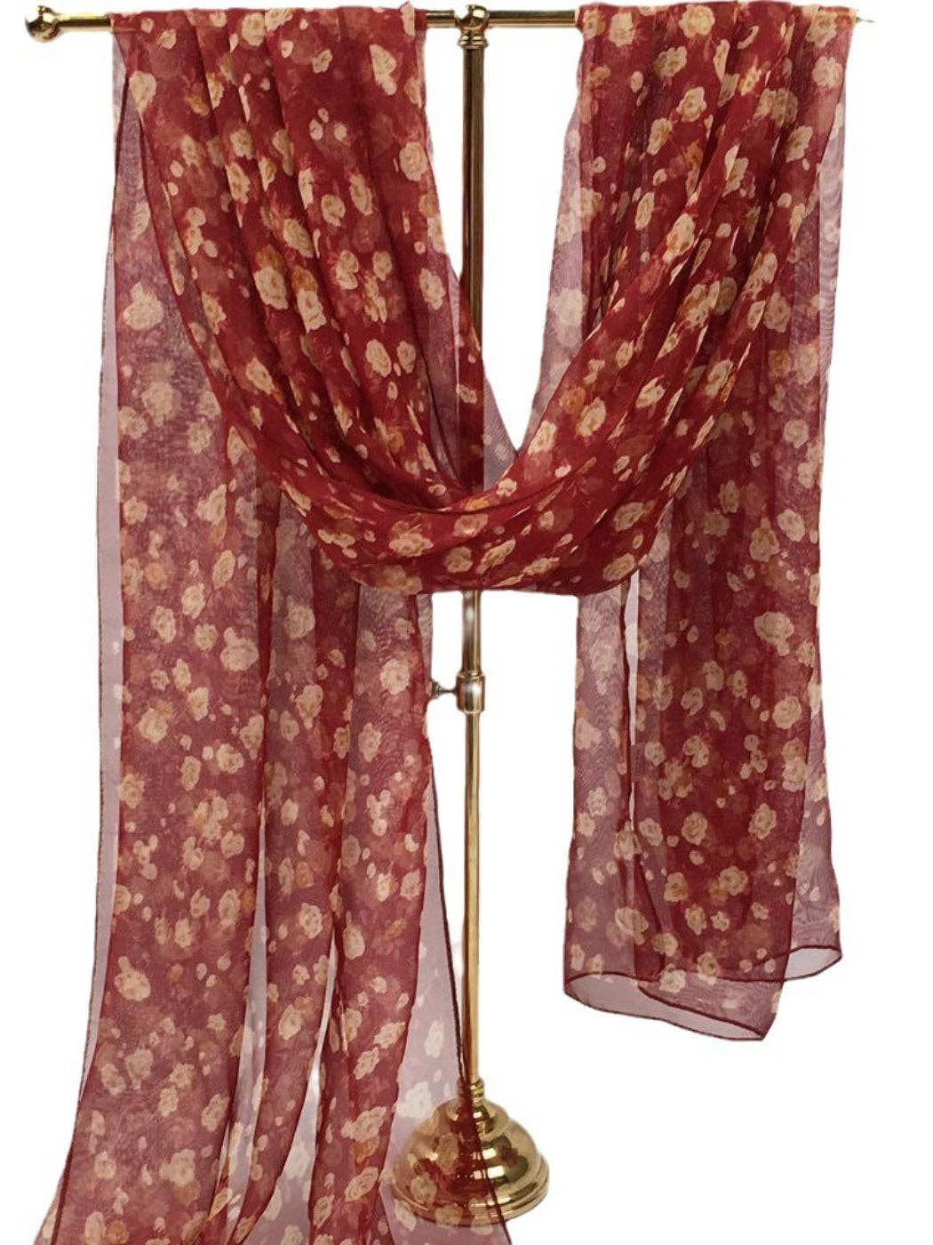 Funkyrel® Atzbranding Limited - Venta al por mayor Bufanda - Mujer - Scarvii - Pañuelo y Chal con Estampado Floral4