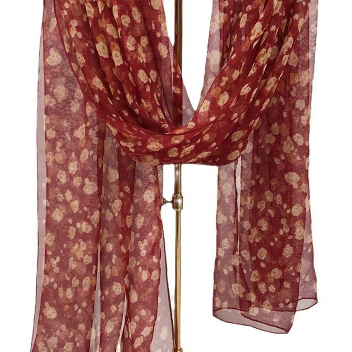 Funkyrel® Atzbranding Limited - Vente Écharpe – femme - Scarvii - Écharpe et Châle à Imprimé Floral4