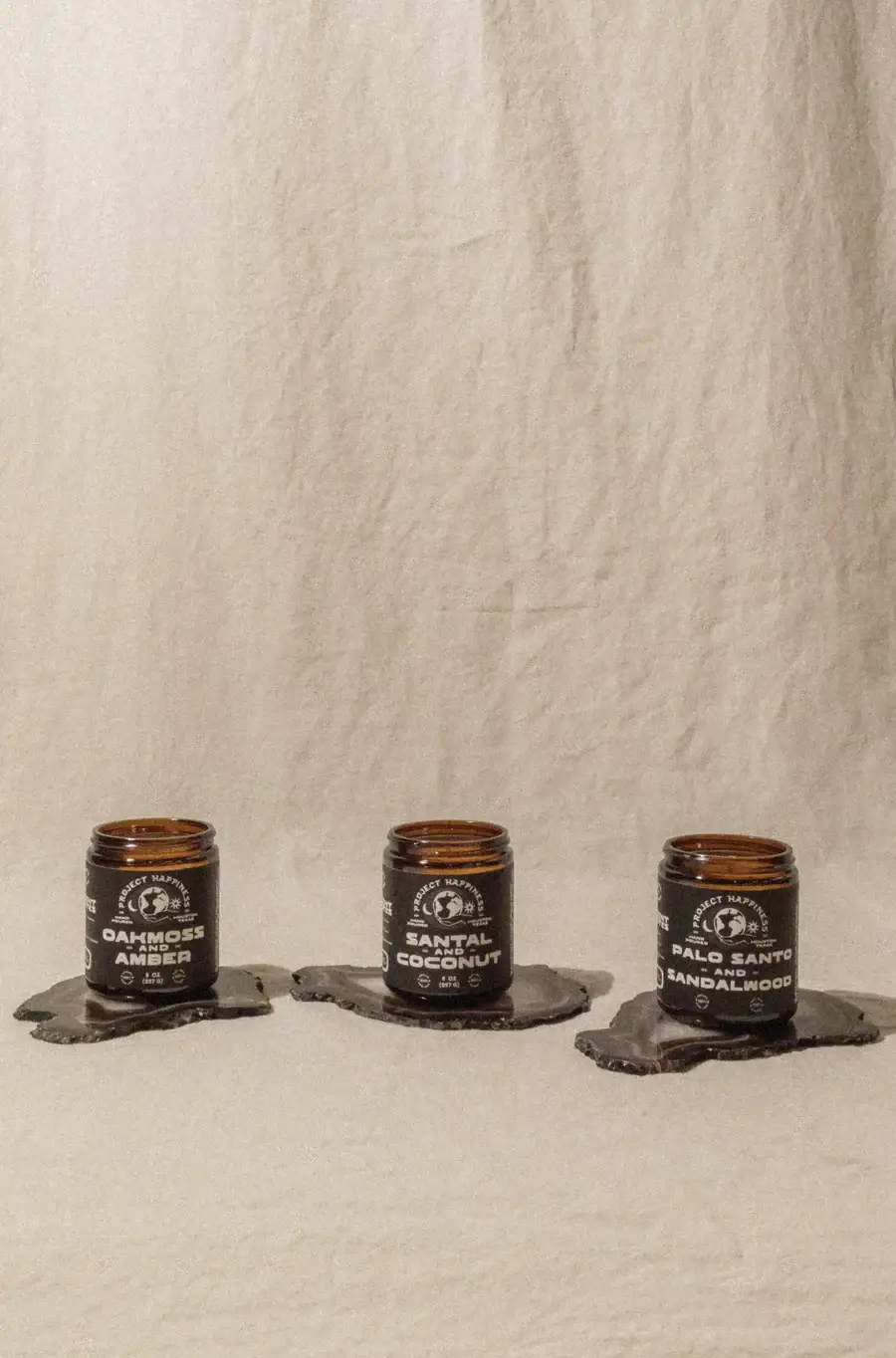 Project Happiness Candle Co. - Wholesale Jar/Filled Candle - Oakmoss and Amber Soy Candle - 8oz15