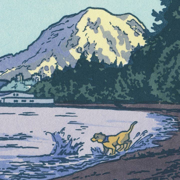 Owen Beach giclée print for wholesale by Anagram Press