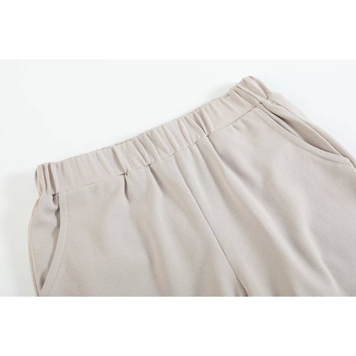 Lil Cactus – wholesale Shorts - Barn – Ljusbrun gräsandshorts för pojkar4