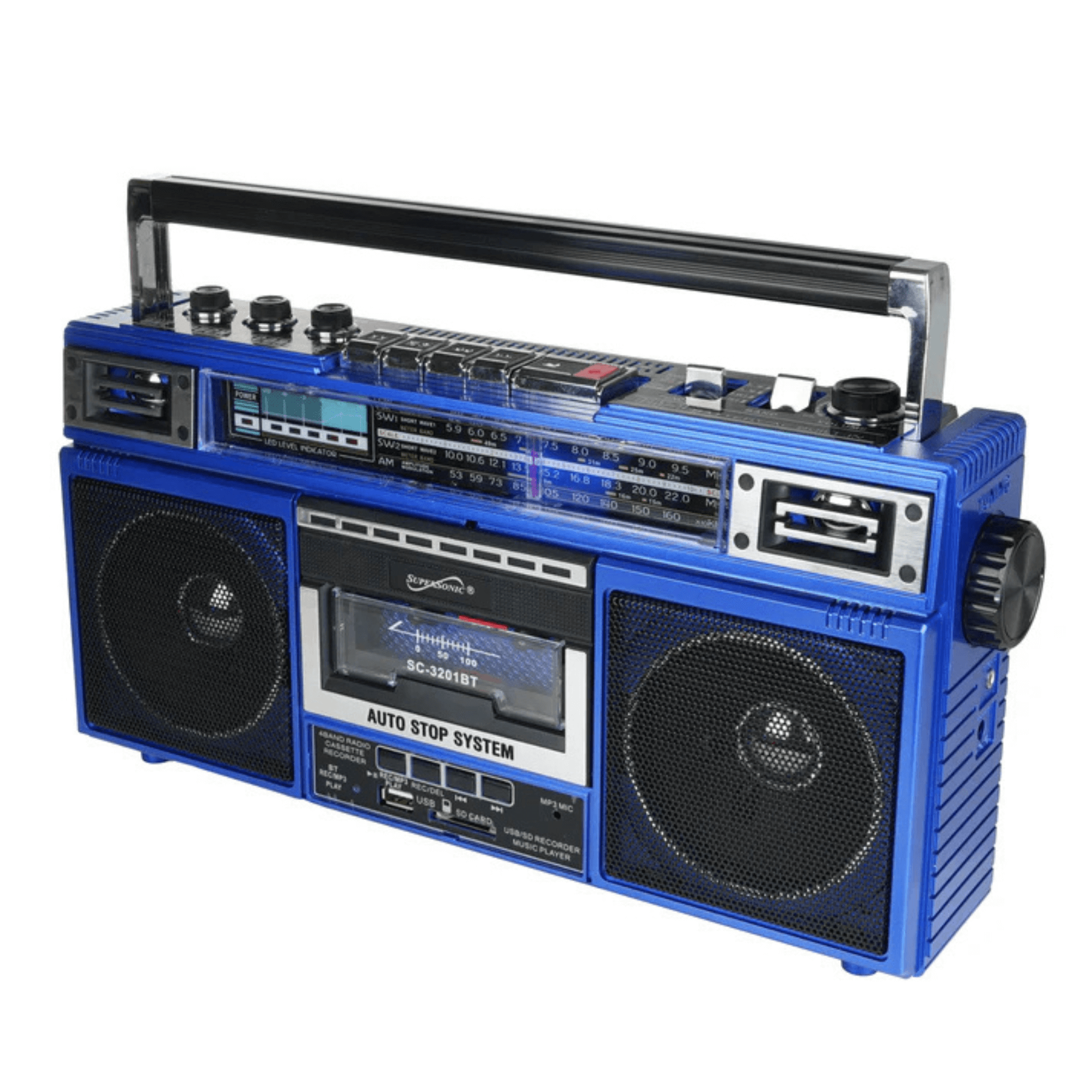 JupiterGear Home – wholesale Högtalare – Supersonic 4-band Bluetooth-radio och MP3-kassettspelare7