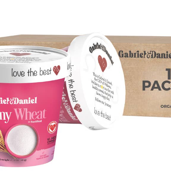 Gabriel & Daniel Wellness Oatmeals – wholesale Breakfast cereal – Organic SS Instant Creamy Wheat Hot Cereal - 12 pack0