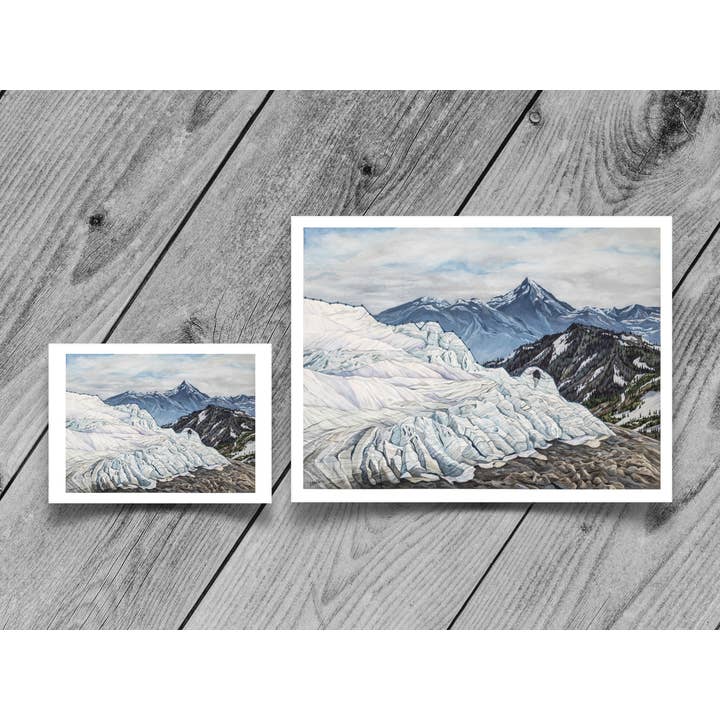 Jill Pelto Art - Wholesale Art Print - Mountain Glacier Art Print
