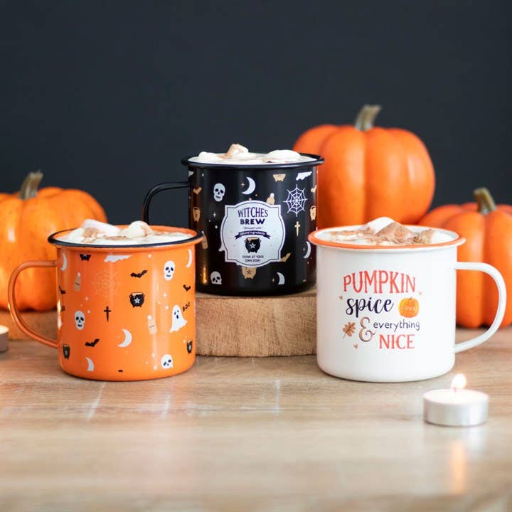 Something Different Wholesale - Vendita all'ingrosso Tazza - Tazza smaltata Pumpkin Spice Autunno