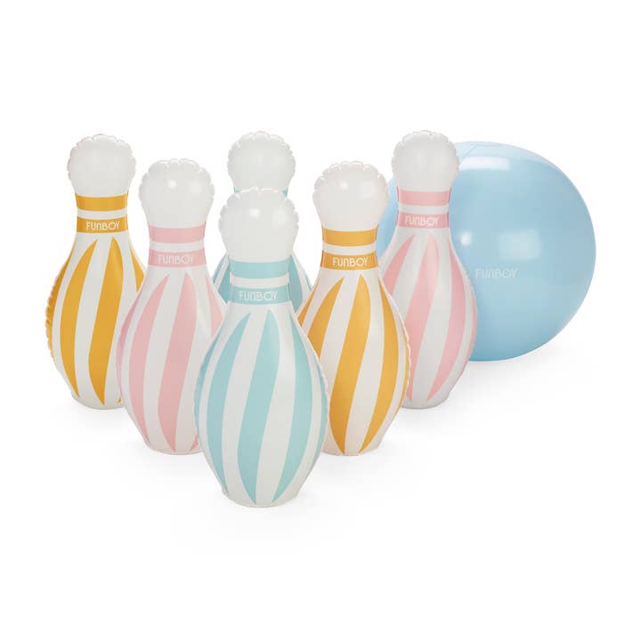 FUNBOY - Wholesale Inflatables - Pastel & Rainbow Backyard Bowling Set