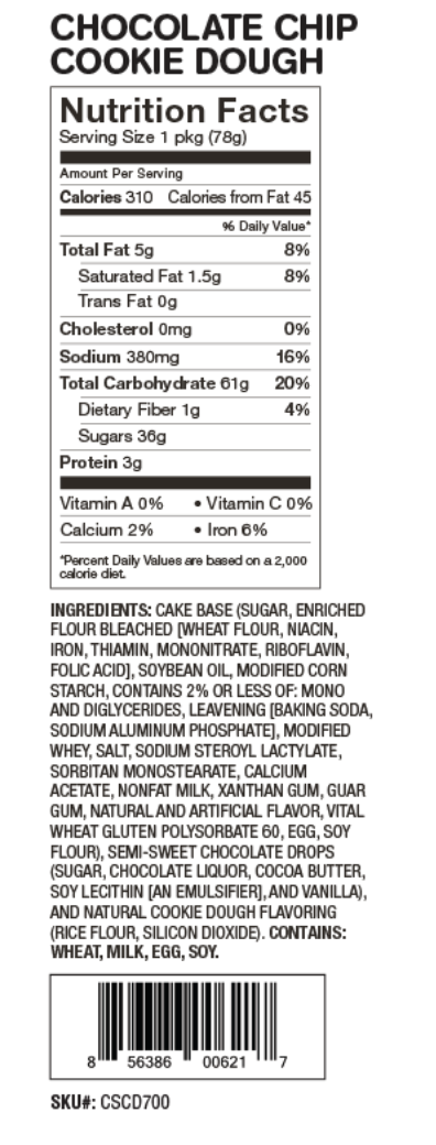 molly&you® – Preparado de bolo por atacado – Bolo de Massa de Cookie com Gotas de Chocolate para Micro-ondas Individual2
