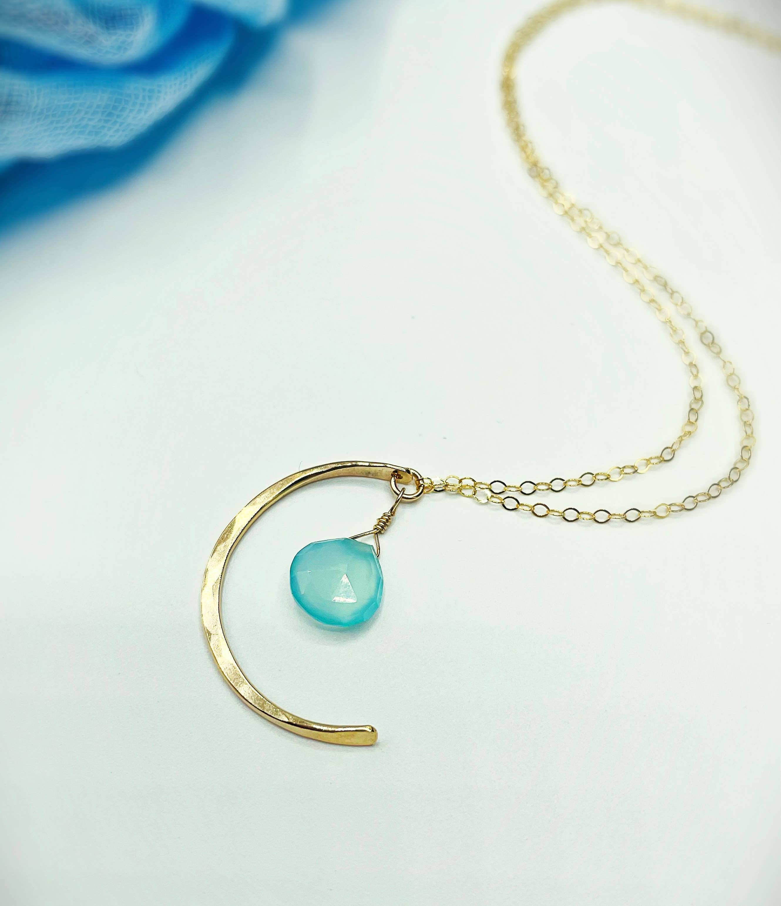 REMOVED BRAND - Wholesale Pendant/Charm Necklace - Blue Sky Luna Necklace3