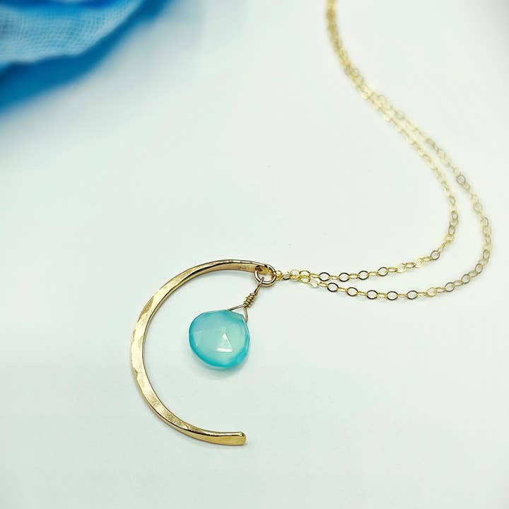 REMOVED BRAND - Wholesale Pendant/Charm Necklace - Blue Sky Luna Necklace3