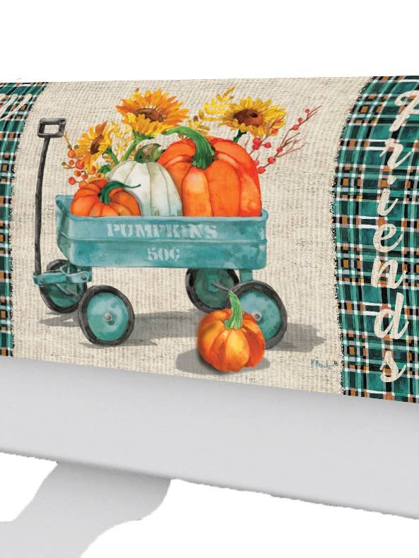 Pumpkin Wagon-Mailbox Makeover for wholesale by Custom Decor