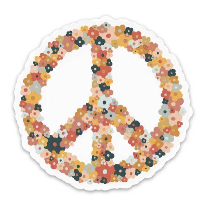 Peace-sticker | Stanley-sticker | Sticker met waterfles voor wholesale door swaygirls