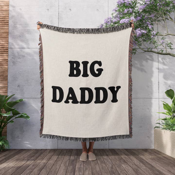 3dRose - Wholesale Throw Blanket - 3dRose, PRINT OF THE TEXT, BIG DADDY, Blanket2