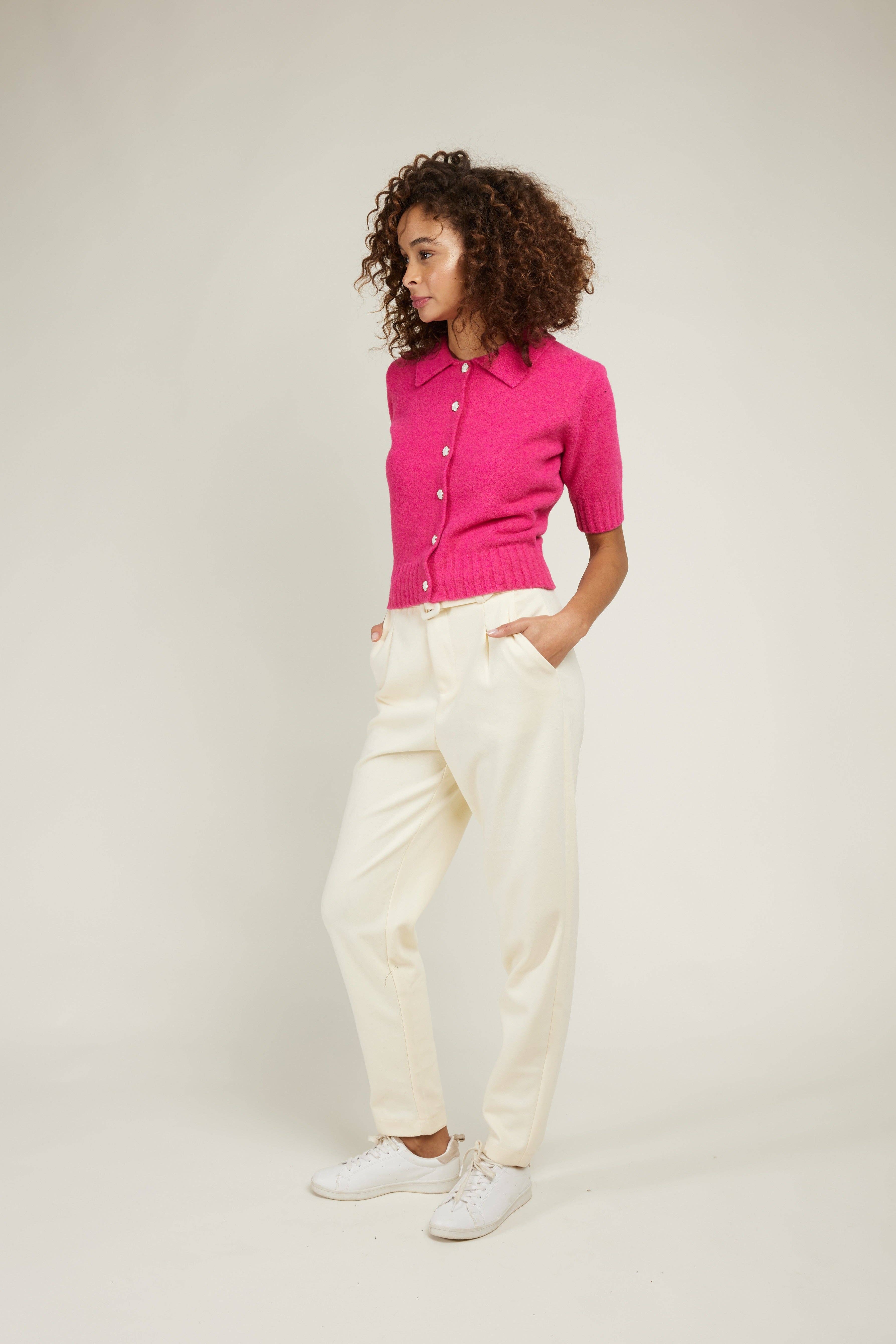 Andy & Lucy - Wholesale Pants - Women's - BRIANNA - Trousers with belt4