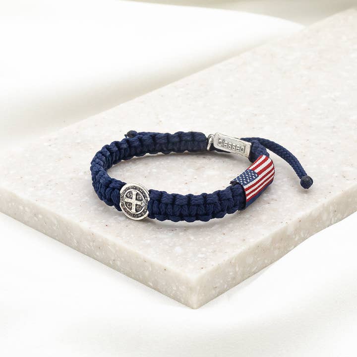 God Bless America Bracelet for wholesale by My Saint My Hero