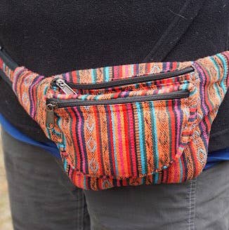 Ganesh Himal Trading - Wholesale Belt Bag - Unisex - Gyari Stripe Sling Bag Small0