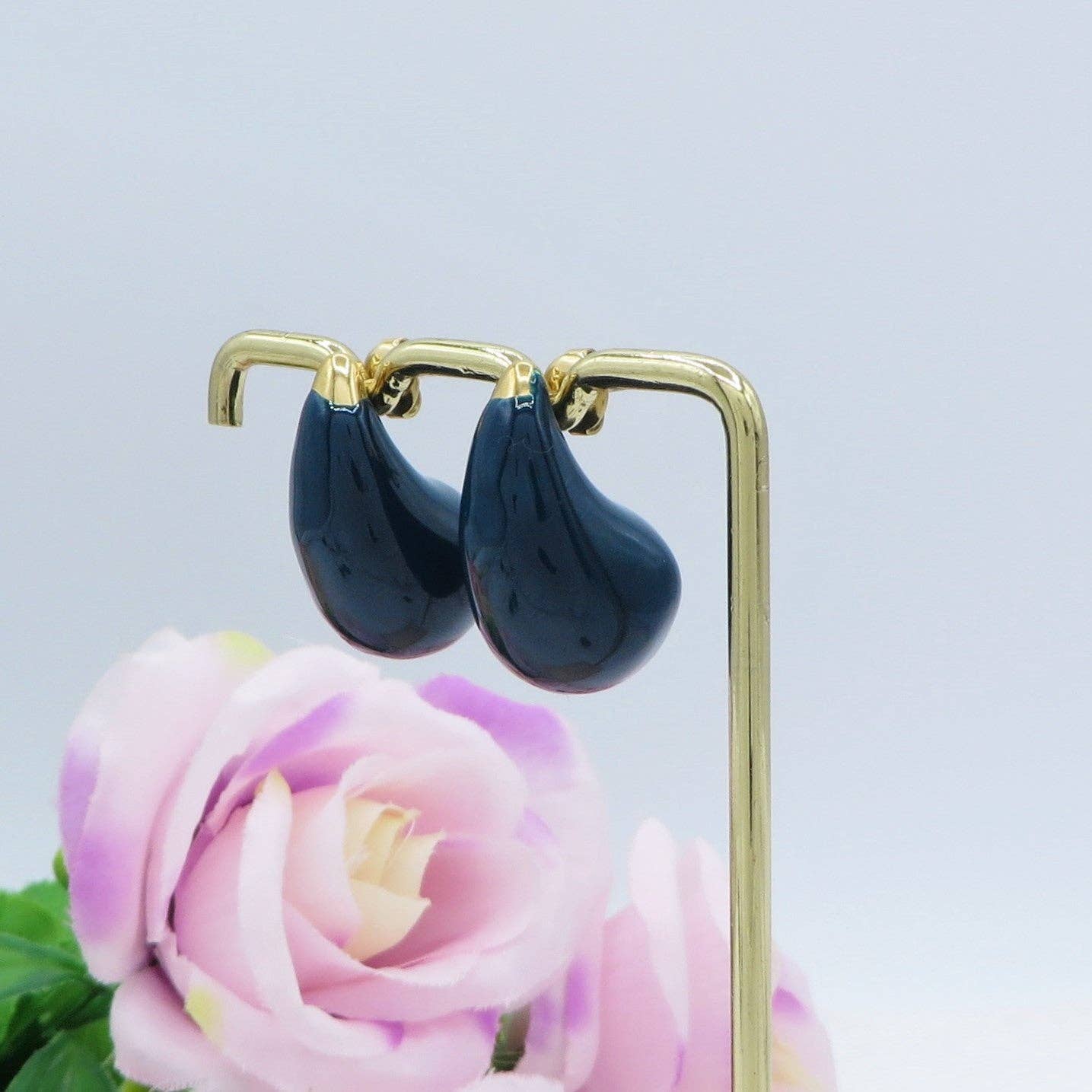 Daemon srls - Wholesale Dangle Earrings - DROP COLOURS - ACCIAIO INOSSIDABILE ~ Paio Orecchini goccia bombe' smaltati8