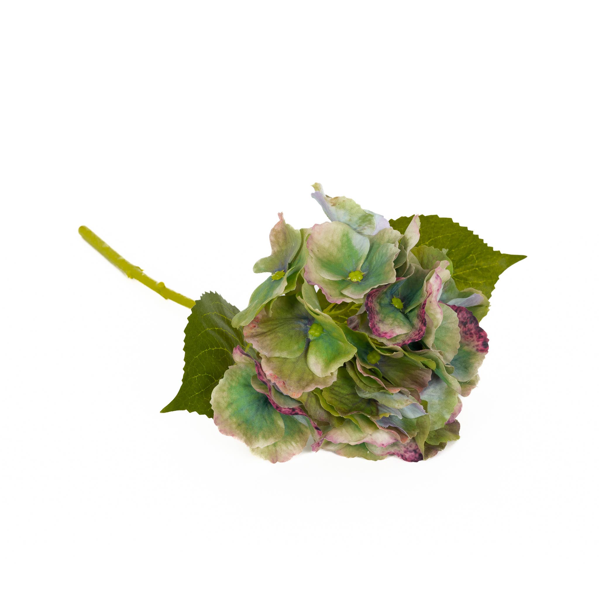 Mills Floral Company - Wholesale Artificial Flowers - Real Touch Hydrangea - 14 Inch - Antique Green1