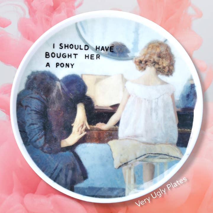 placa de pared con pony para venta al por mayor de Very Ugly Plates