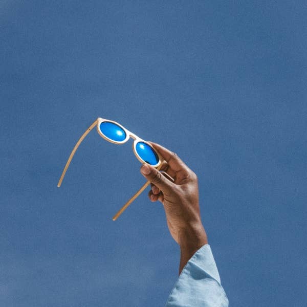 Óculos de sol Noosa Blue com lentes polarizadas e proteção UVA/UVB 400 por atacado de ORIGEM