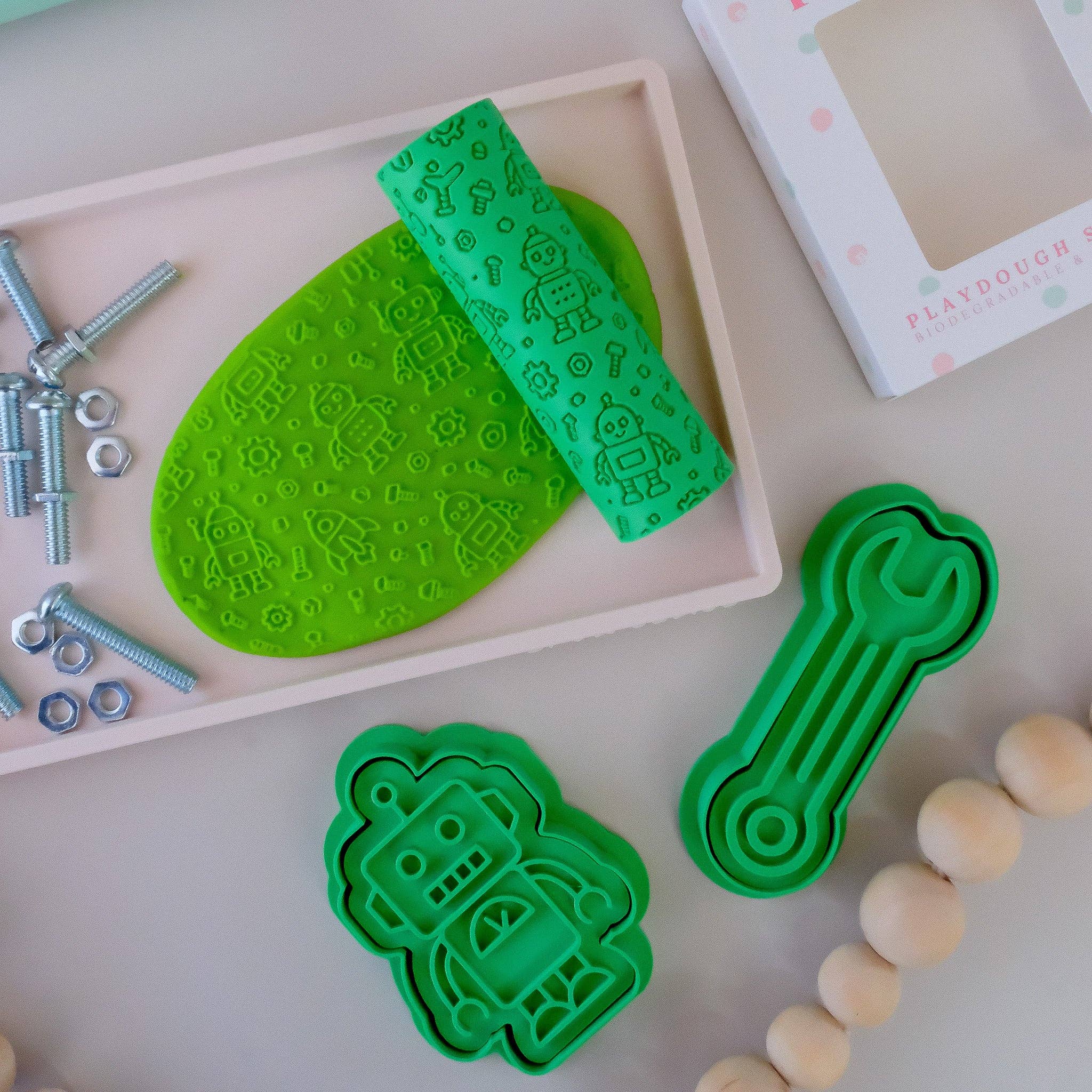 Play Sense - Wholesale Putty/slime – Child - Eco Textured Roller | Robot1